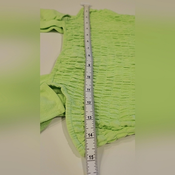 NWT - Lily Rose Crochet Trim Lime Green Maxi Dress - Size Small - Picture 16 of 17